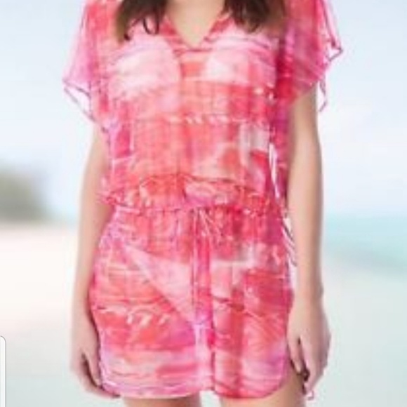 Ralph Lauren swim coverup pink shades new xs. - Picture 3 of 8
